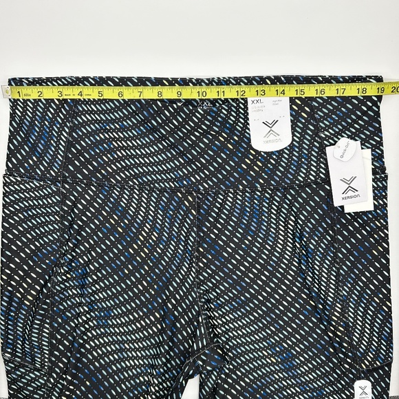 Xersion Blue Dot Train Women's High Rise Quick Dry 7/8 Ankle Leggings M L XL XXL - Picture 11 of 11